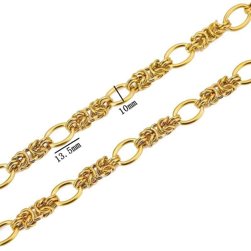 1meter PVD Gold Plated Stainless Steel Thick Large Heavy Chains for Jewelry Making Necklace Bracelet DIY Jewelry Chain Finding - The Discount Plug