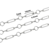 1meter PVD Gold Plated Stainless Steel Thick Large Heavy Chains for Jewelry Making Necklace Bracelet DIY Jewelry Chain Finding - The Discount Plug