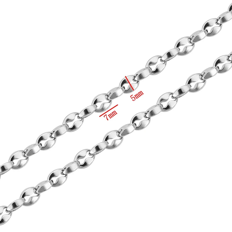 1meter PVD Gold Plated Stainless Steel Thick Large Heavy Chains for Jewelry Making Necklace Bracelet DIY Jewelry Chain Finding - The Discount Plug