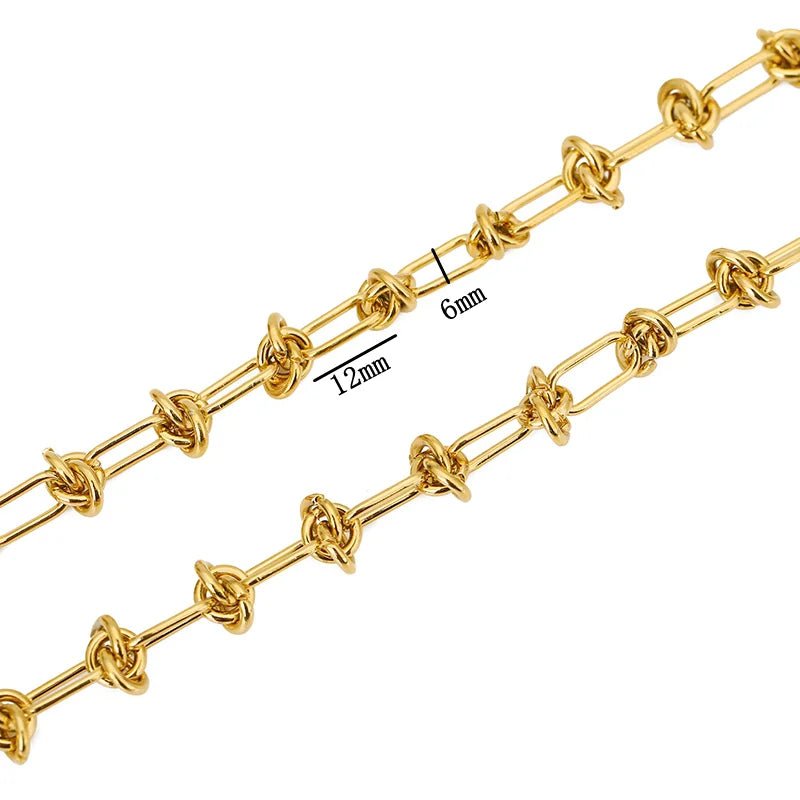 1meter PVD Gold Plated Stainless Steel Thick Large Heavy Chains for Jewelry Making Necklace Bracelet DIY Jewelry Chain Finding - The Discount Plug