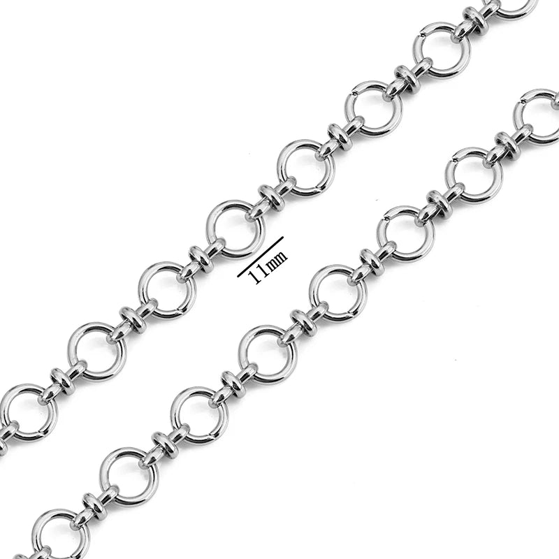 1meter PVD Gold Plated Stainless Steel Thick Large Heavy Chains for Jewelry Making Necklace Bracelet DIY Jewelry Chain Finding - The Discount Plug