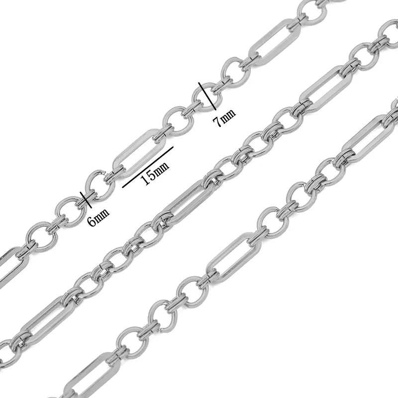 1meter PVD Gold Plated Stainless Steel Thick Large Heavy Chains for Jewelry Making Necklace Bracelet DIY Jewelry Chain Finding - The Discount Plug