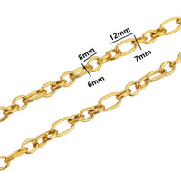1meter PVD Gold Plated Stainless Steel Thick Large Heavy Chains for Jewelry Making Necklace Bracelet DIY Jewelry Chain Finding - The Discount Plug