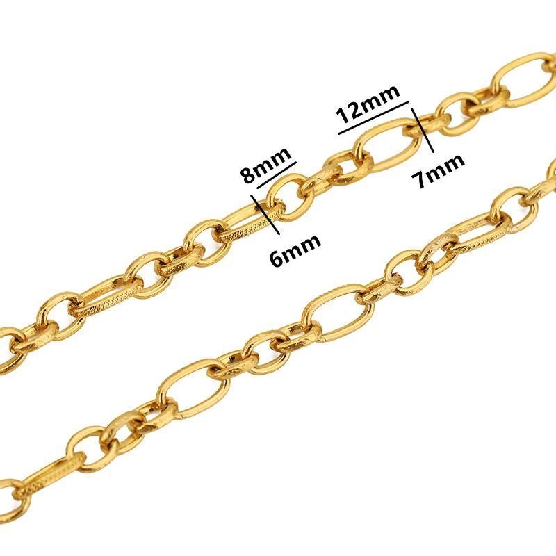 1meter PVD Gold Plated Stainless Steel Thick Large Heavy Chains for Jewelry Making Necklace Bracelet DIY Jewelry Chain Finding - The Discount Plug