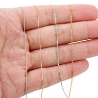 2 Meters 0.5mm 1mm Stainless Steel Thin Gold Cable Link Chain Snake Chain for DIY Necklace Earrings Jewelry Making Supplies Bulk - The Discount Plug