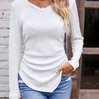2024 Autumn and Winter Hot Sale Women's Long Sleeve Irregular Slim V Neck Solid Color Knitwear - The Discount Plug