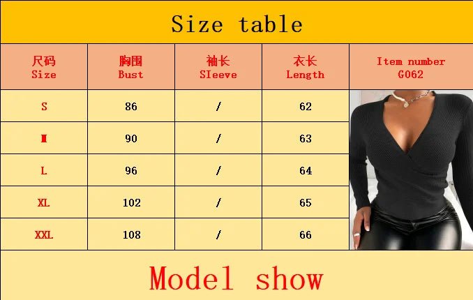 2024 Europe and the United States women's new fashion V - neck shirt slim thread solid color long - sleeved t-shirt - The Discount Plug