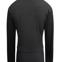 2024 Europe and the United States women's new fashion V - neck shirt slim thread solid color long - sleeved t-shirt - The Discount Plug