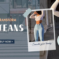 2024 Fashion Straight Elastic Jeans Women Mid Waist Skinny Denim Pants Y2K Trousers Shaping Butt Lift Slim - fit Jeans - The Discount Plug