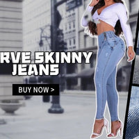 2024 Fashion Straight Elastic Jeans Women Mid Waist Skinny Denim Pants Y2K Trousers Shaping Butt Lift Slim - fit Jeans - The Discount Plug