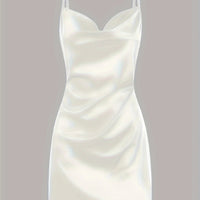 2024 Lady va va voom Satin hip suspender dress women's dress - The Discount Plug