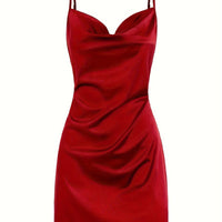 2024 Lady va va voom Satin hip suspender dress women's dress - The Discount Plug