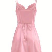 2024 Lady va va voom Satin hip suspender dress women's dress - The Discount Plug