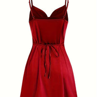 2024 Lady va va voom Satin hip suspender dress women's dress - The Discount Plug