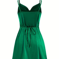 2024 Lady va va voom Satin hip suspender dress women's dress - The Discount Plug