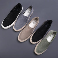 2024 New Men's Canvas Shoes Slip On Flat Outdoor Mens Sneakers Lightweight Driving Loafers Breathable Men's Canvas Shoes SS24611 - The Discount Plug