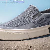 2024 New Men's Canvas Shoes Slip On Flat Outdoor Mens Sneakers Lightweight Driving Loafers Breathable Men's Canvas Shoes SS24611 - The Discount Plug