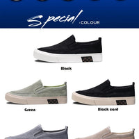 2024 New Men's Canvas Shoes Slip On Flat Outdoor Mens Sneakers Lightweight Driving Loafers Breathable Men's Canvas Shoes SS24611 - The Discount Plug