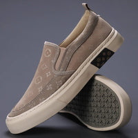 2024 New Men's Canvas Shoes Slip On Flat Outdoor Mens Sneakers Lightweight Driving Loafers Breathable Men's Canvas Shoes SS24611 - The Discount Plug