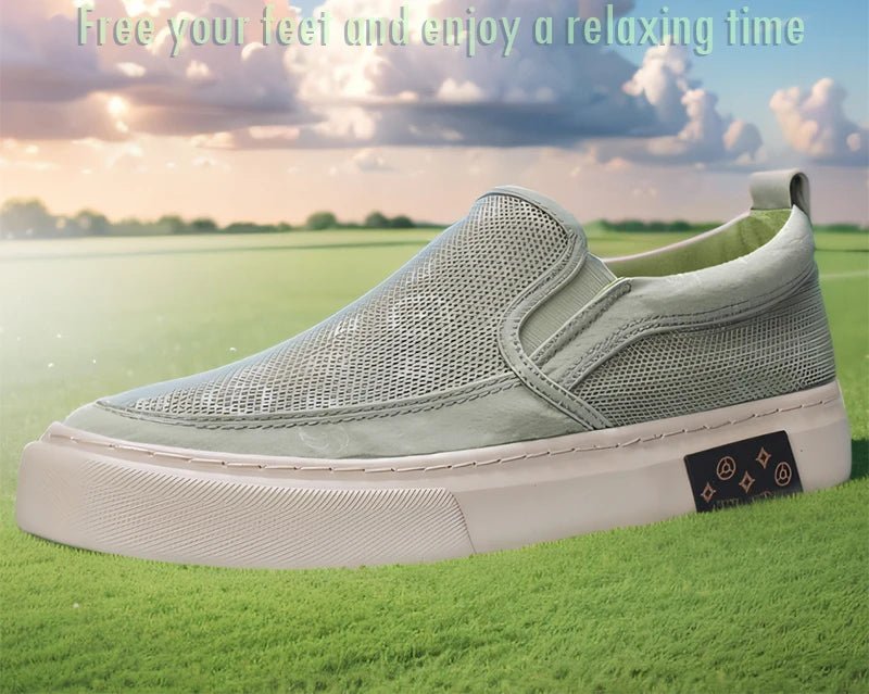 2024 New Men's Canvas Shoes Slip On Flat Outdoor Mens Sneakers Lightweight Driving Loafers Breathable Men's Canvas Shoes SS24611 - The Discount Plug