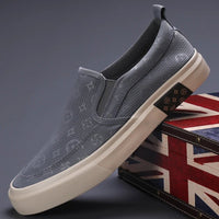 2024 New Men's Canvas Shoes Slip On Flat Outdoor Mens Sneakers Lightweight Driving Loafers Breathable Men's Canvas Shoes SS24611 - The Discount Plug