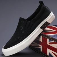 2024 New Men's Canvas Shoes Slip On Flat Outdoor Mens Sneakers Lightweight Driving Loafers Breathable Men's Canvas Shoes SS24611 - The Discount Plug