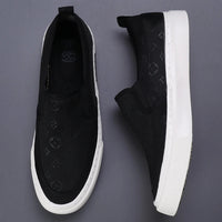 2024 New Men's Canvas Shoes Slip On Flat Outdoor Mens Sneakers Lightweight Driving Loafers Breathable Men's Canvas Shoes SS24611 - The Discount Plug
