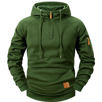 2025 Autumn/Winter Men's Hoodie Fashion Casual Sports Hoodie Retro Harajuku Long Sleeve Zipper Multi Pocket Loose Street Wear - The Discount Plug