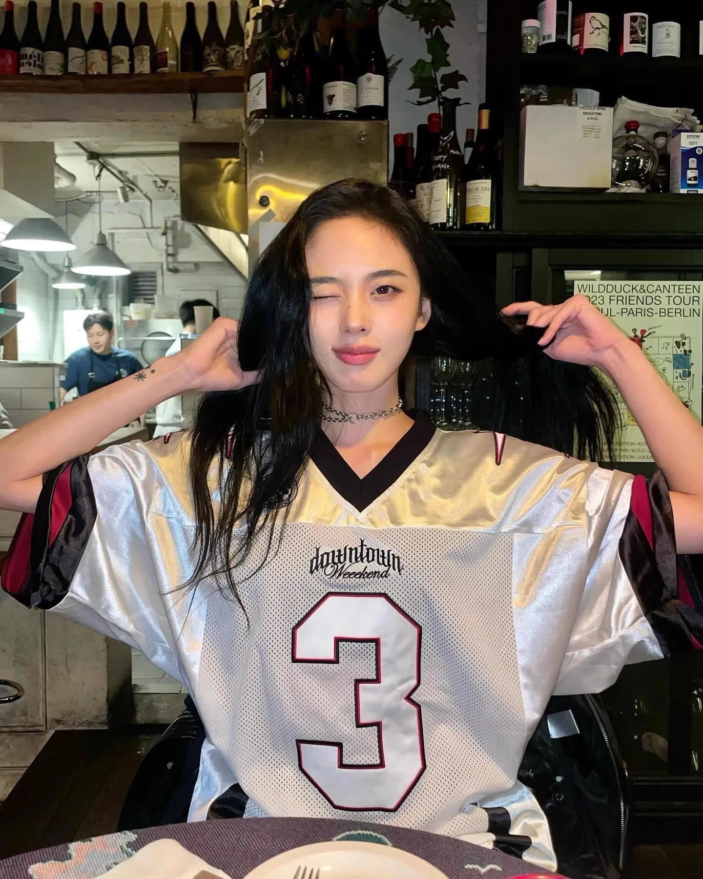 2025 New Korean Ins Trend No. 3 Short Sleeved T-Shirt Lartigent American Retro Jersey Women's Summer Y2K Casual Couple Tee - The Discount Plug