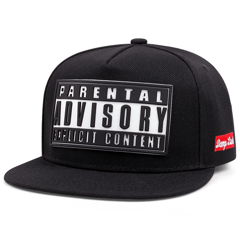 2025 Personalized New ADVISORY Embroidered Street Dance Hip Hop Hat Outdoor Leisure Sunshade Hat Flat Edge Baseball Hat Unisex - The Discount Plug