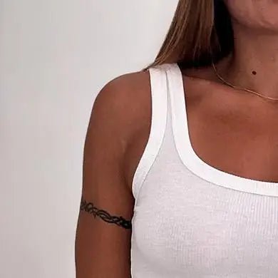 2025 Ribbed Tank Top Women Summer Casual Fitness Short Vest Black And White Knitted Off Shoulder Sexy Crop Top Women - The Discount Plug