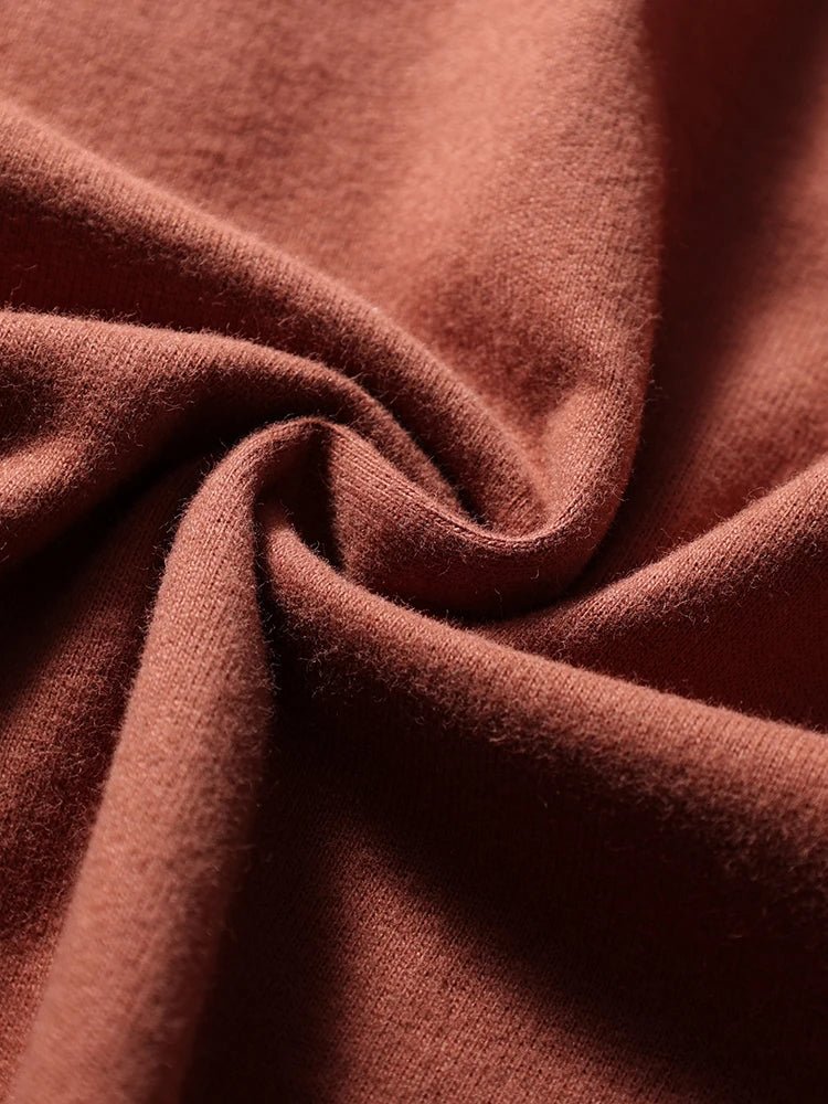 2025 Summer New American Retro Short Sleeve O - neck Solid Color T-shirt Men's Fashion 100% Cotton Washed Casual Terry Cloth Tops - The Discount Plug