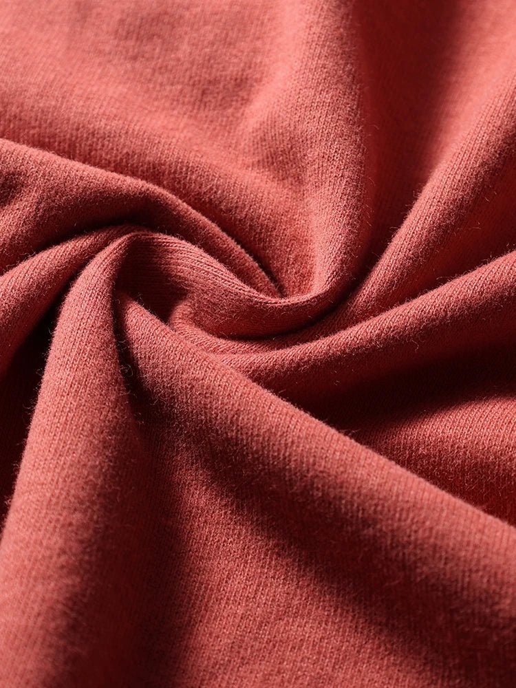 2025 Summer New American Retro Short Sleeve O - neck Solid Color T-shirt Men's Fashion 100% Cotton Washed Casual Terry Cloth Tops - The Discount Plug