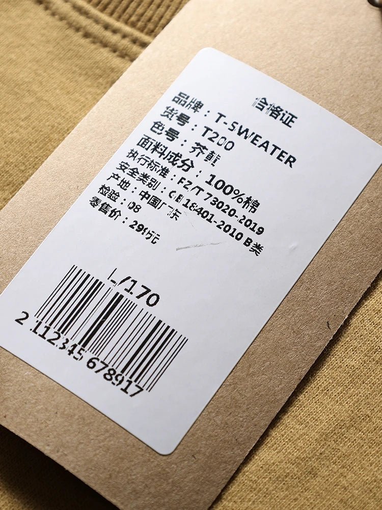 2025 Summer New American Retro Short Sleeve O - neck Solid Color T-shirt Men's Fashion 100% Cotton Washed Casual Terry Cloth Tops - The Discount Plug