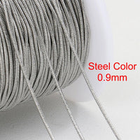 2Meters Stainless Steel Round Snake Chains for Necklace Bracelet Jewelry Making DIY Findings 0.9mm 1.2mm Chain Bulk Wholesale - The Discount Plug