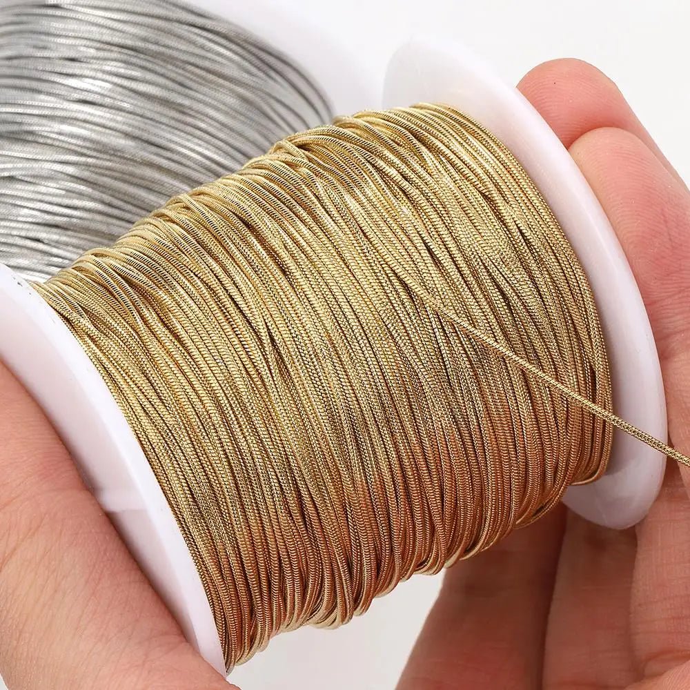 2Meters Stainless Steel Round Snake Chains for Necklace Bracelet Jewelry Making DIY Findings 0.9mm 1.2mm Chain Bulk Wholesale - The Discount Plug