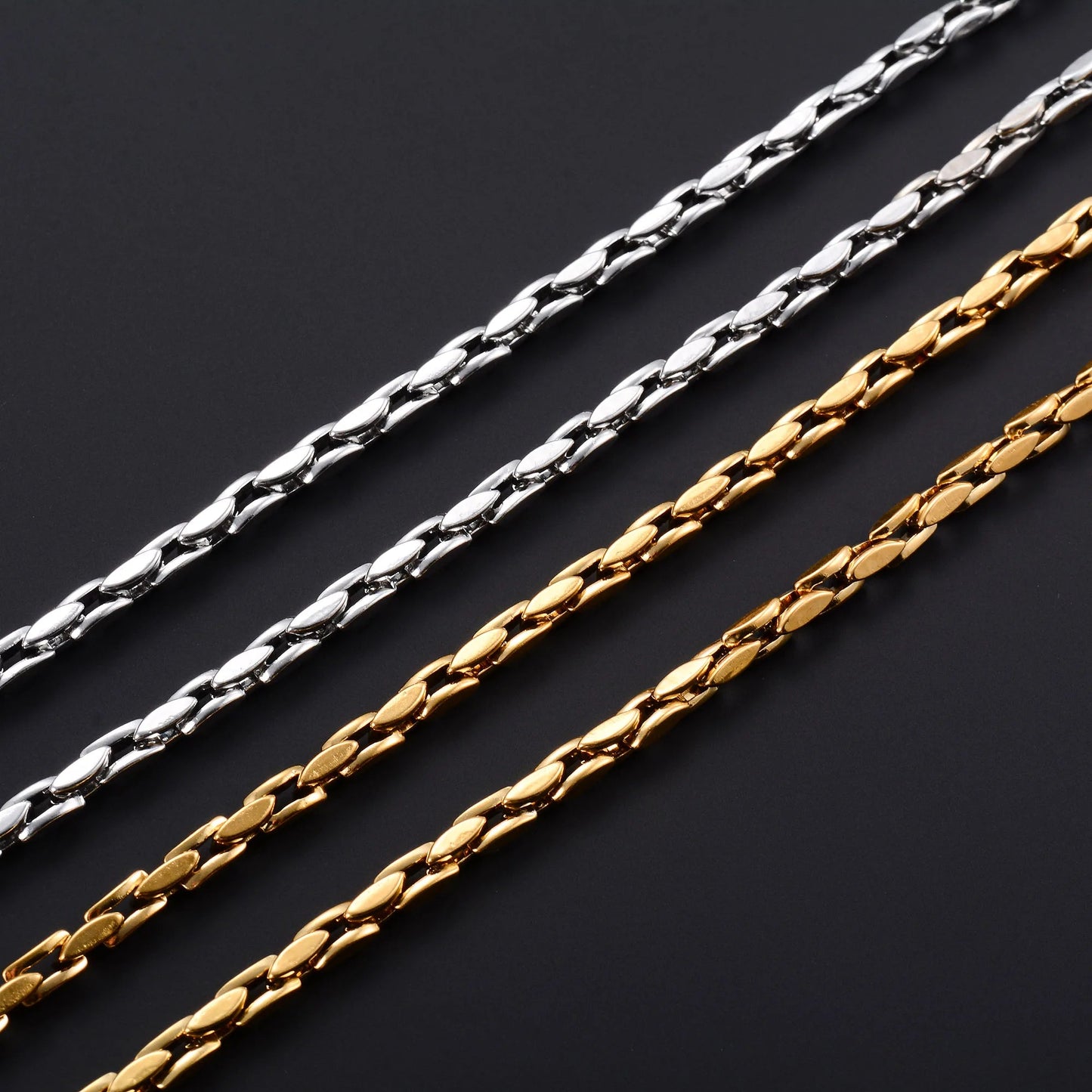 4.2mm Chic Stainless Steel Necklace Chunky Link Neck Chain for Men Women Hiphop Rock Punk Boy Choker Gold Color Metal Jewelry - The Discount Plug