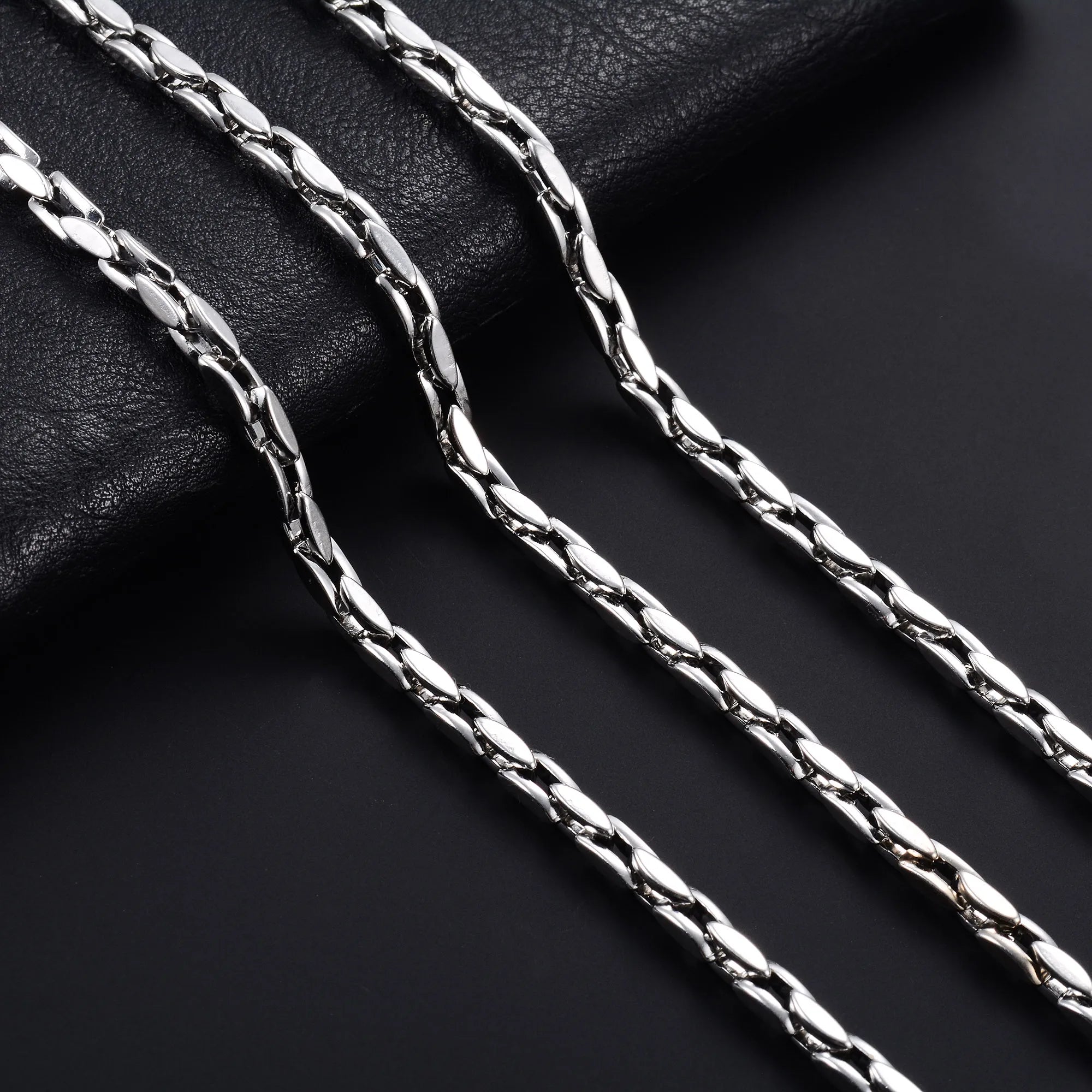 4.2mm Chic Stainless Steel Necklace Chunky Link Neck Chain for Men Women Hiphop Rock Punk Boy Choker Gold Color Metal Jewelry - The Discount Plug