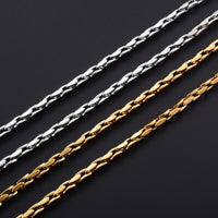 4.2mm Chic Stainless Steel Necklace Chunky Link Neck Chain for Men Women Hiphop Rock Punk Boy Choker Gold Color Metal Jewelry - The Discount Plug