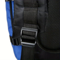 90L High-Capacity Travel Backpack - Durable Polyester, Blue with Black Accents, Plaid Pattern, Adjustable Chest Strap, Multiple Pockets for Outdoor Adventures, Camping & Hiking, Backpack for Travel