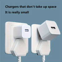 [MFi Certified Charger] MFi Certified, Fast Charging USB Wall Charger Travel Block Adapter | Suitable for iPhone 14 Pro/13/11/X/8/7/XR/XS Max with 6-foot USB Lightning Data Synchronization Cable