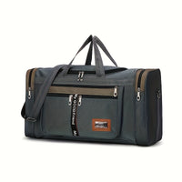 Large Capacity Multifunctional Nylon Luggage Bag Foldable Portable Travel Duffel for Men Business Trip Clothing Storage
