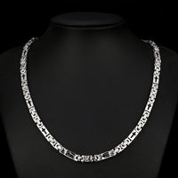 6mm Heavy 18K Gold Color Stainless Steel Byzantine Chain Necklace Men Women Punk Rock Hiphop Black Biker Bike Choker Jewelry - The Discount Plug