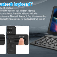 URAO A10L Android 14 Tablet 10.1-inch 12GB RAM 64GB ROM Octa-Core 5G WiFi with Keyboard Mouse Touch Pen Headset Case Tablet Kit