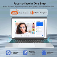 Windows 11 Intel Core i7 8500Y N4000 15.6 inch Portable Laptop Fingerprint Unlock Notebook 16GB 1TB 2TB Gaming Laptops Computer