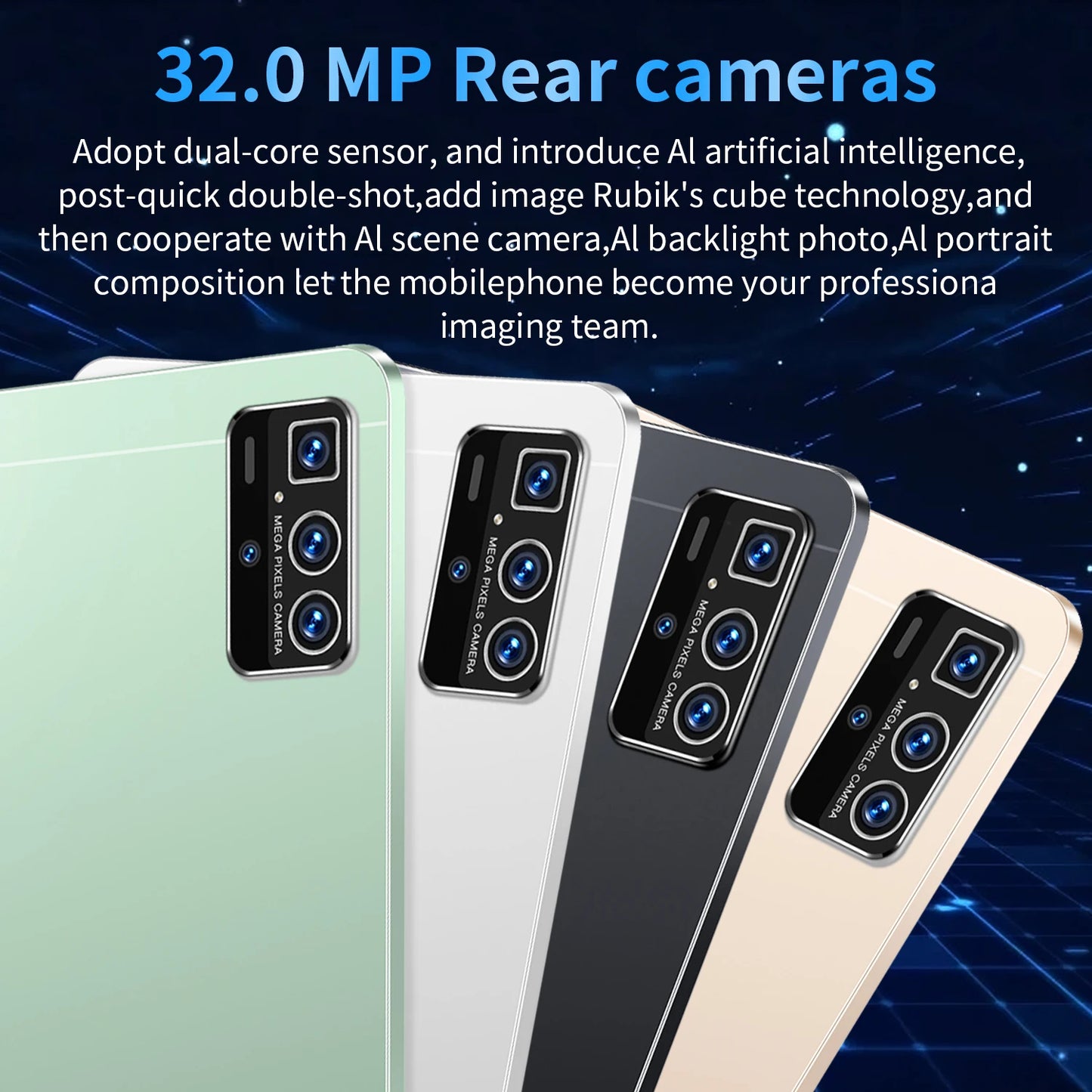 2025 5G Original 10.36Inch Tablet Android 16GB RAM 1TB ROM 12000mAh battery Android 13.0 MTK6797 10-core WiFi Network Dual Sim