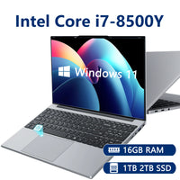 Windows 11 Intel Core i7 8500Y N4000 15.6 inch Portable Laptop Fingerprint Unlock Notebook 16GB 1TB 2TB Gaming Laptops Computer