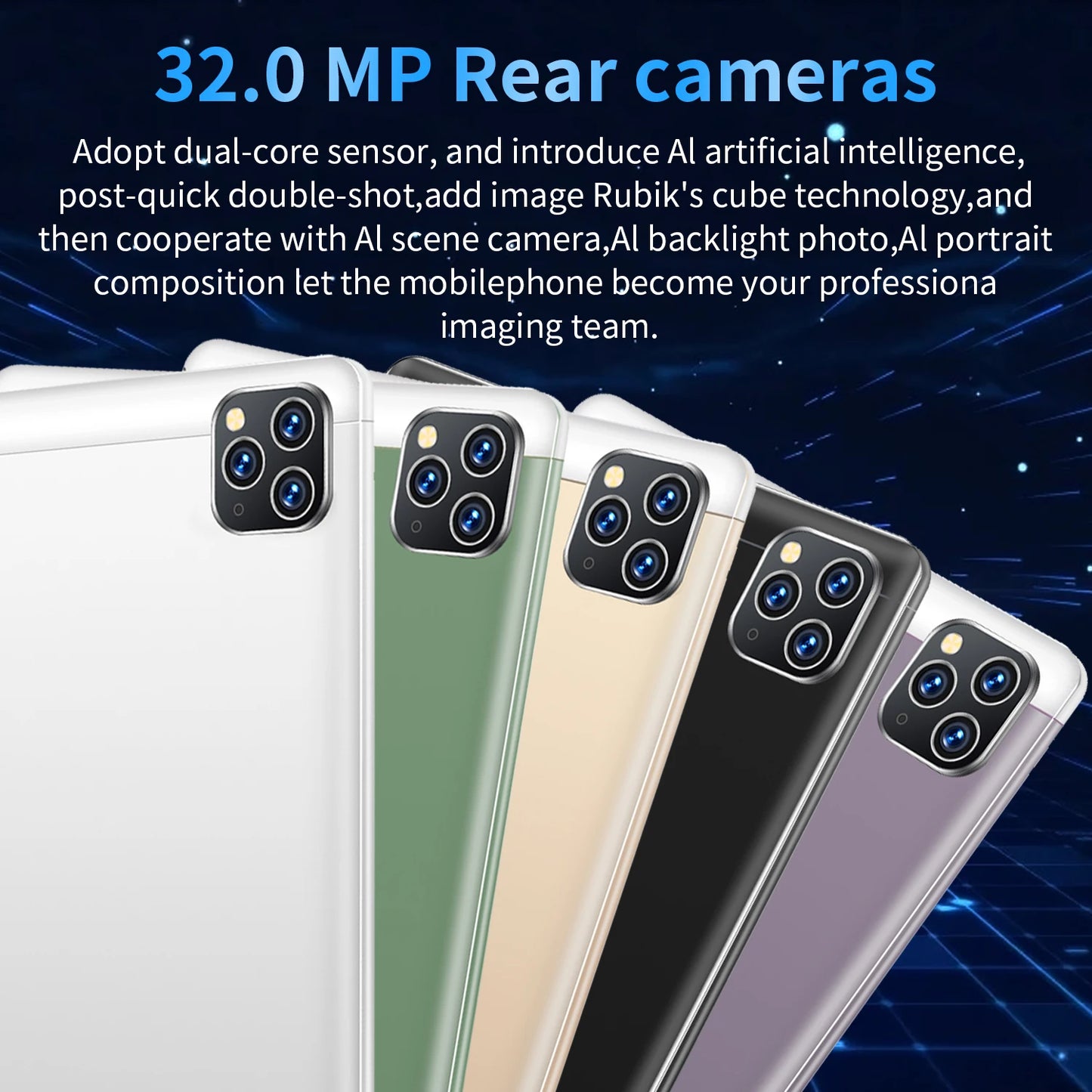 2025 5G Original 10.36Inch Tablet Android 16GB RAM 1TB ROM 12000mAh battery Android 13.0 MTK6797 10-core WiFi Network Dual Sim