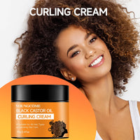 Black Castor Oil Curl Defining Cream Non-stick Hydrates & eliminates frizz, Hair-Smoothing Anti-Frizz Cream to Define 40/70g hot