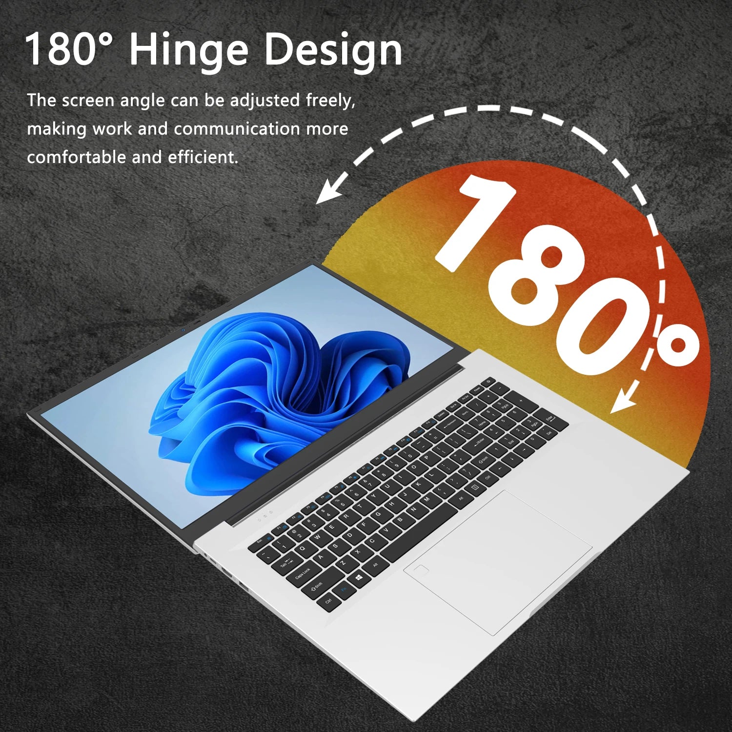 2025 New 18.5" Laptop 16GB RAM 512GB SSD Intel N150 Portable Notebook Lightweight Backlit Keyboard Fingerprint Windows 11